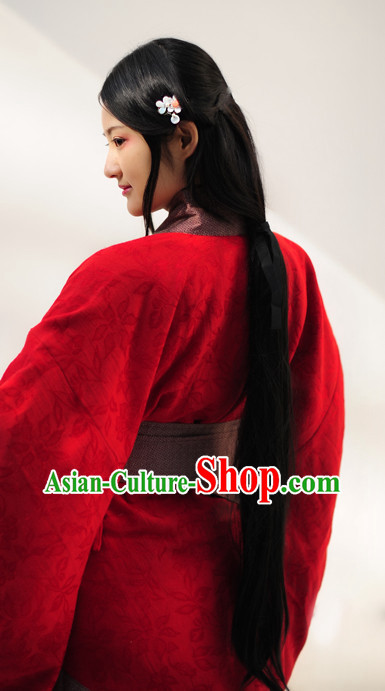 China Chinese Traditional National Hanfu Costumes and Hair Accessories
