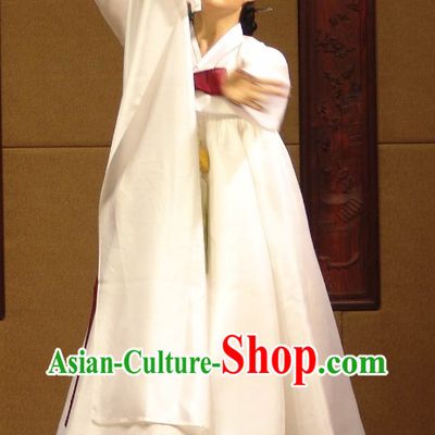 Korean Stage Water Sleeve Hanbok Dance Costumes Carnival Costumes Traditional Costumes