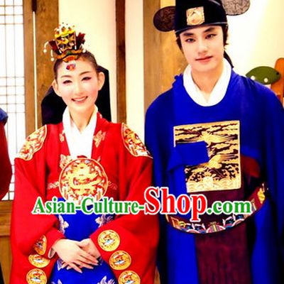 Korean Wedding Hanboks Dance Costumes Carnival Costumes Traditional Costumes for Men and Women