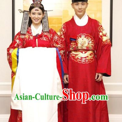 Korean Wedding Dresses Costumes Carnival Costumes Traditional Costumes for Men and Women