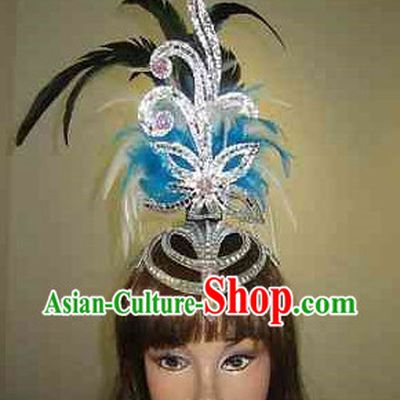 Profesional Stage Performance Feather Hair Decorations