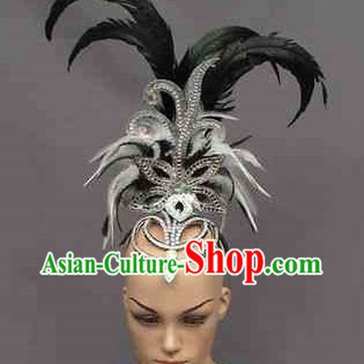 Profesional Stage Performance Feather Headwear