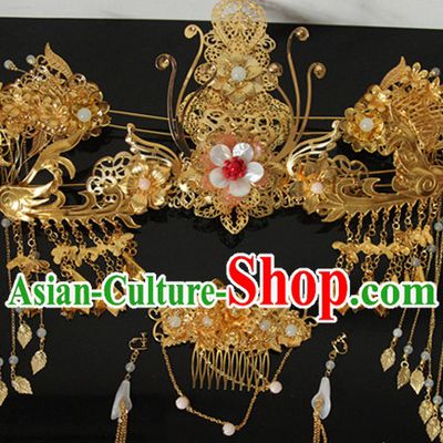Chinese Traditional Bridal Accessories Bridal Headpieces Bridal Hair Combs Bridal Jewellery