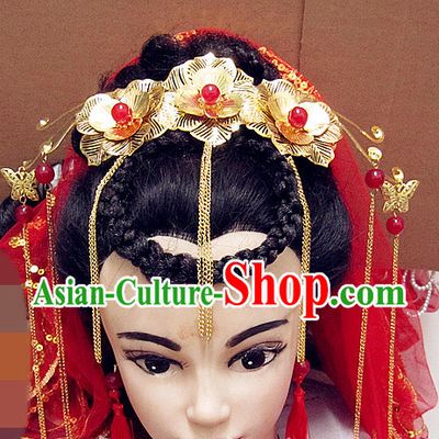 Top Chinese Bridal Hair Accessories Headpieces Hair Combs Jewellery Complete Set