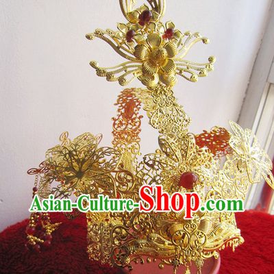 Top Chinese Bridal Hair Accessories Headpieces Hair Combs Jewellery Complete Set