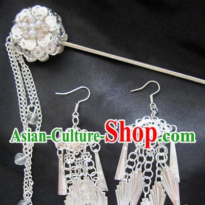 Top Chinese Hair Accessories Headpieces Hair Combs Jewellery and Earrings Complete Set