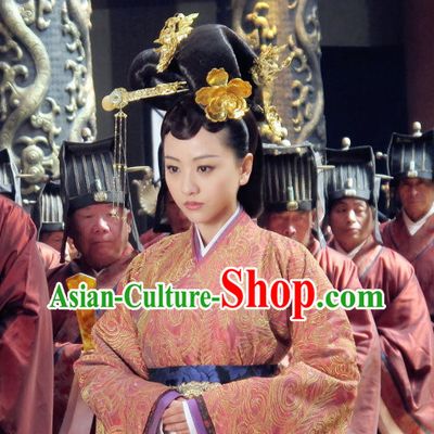 Top Handmade Empress Hair Accessories Headpieces Hair Combs Jewellery and Wig Complete Set