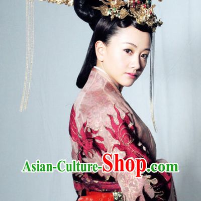 Top Handmade Empress Hair Accessories Headpieces Hair Combs Jewellery and Wig Complete Set