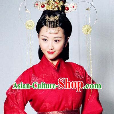 Top Handmade Empress Hair Accessories Headpieces Hair Combs Jewellery and Wig Complete Set