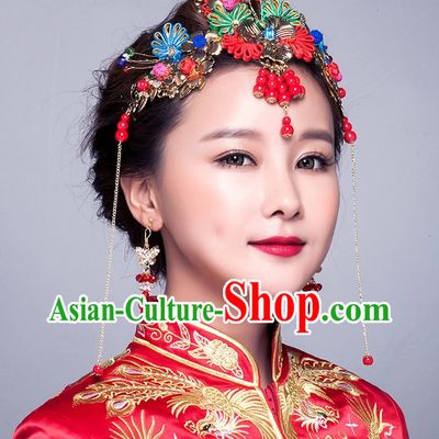 Top Chinese Bridal Hair Fascinators Jewellery Accessories Wedding Headpieces