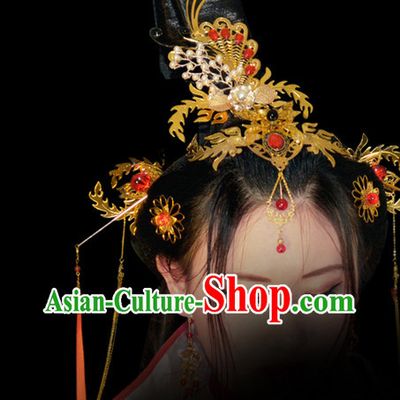 Chinese Empress Phoenix Hair Accessories Comb Fascinators Headbands Bridal Headpieces