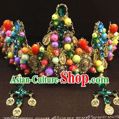 Top Bridal Baroque Style Queen Crown