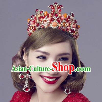 Top Bridal Baroque Style Queen Crown