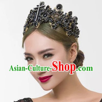 Top Bridal Baroque Style Queen Crown