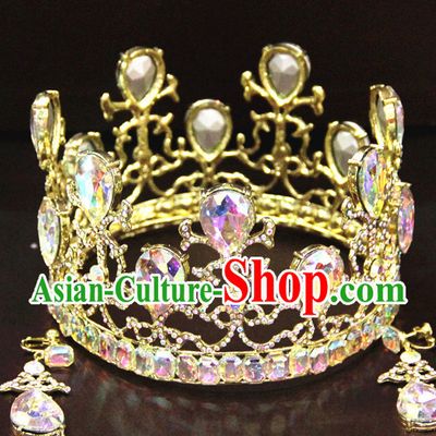 Top Bridal Baroque Style Queen Crown