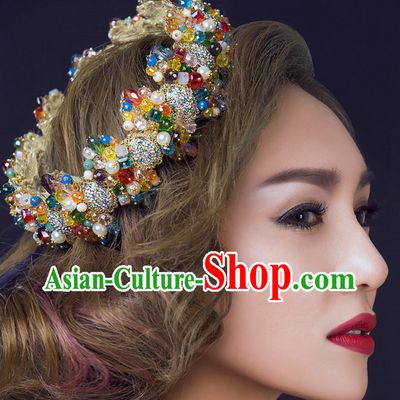 Top Bridal Baroque Style Queen Crown