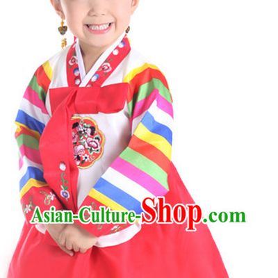 Traditional Korean Clothing Custom Made Girls Hanbok for Traditional Ceremony Dance Costumes