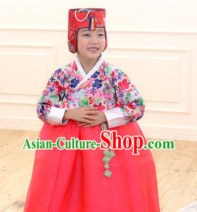Korean Traditional Kids Birthday Ceremony Hat for Girls