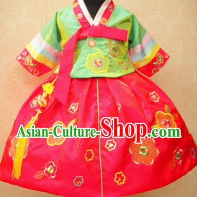 Korean Traditional Dresses Dance Costumes for Girls