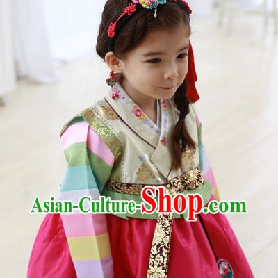 Korean Traditional Girls Hanbok Dress Ceremonial Clothing Korean Fashion Shopping online