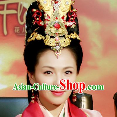 Chinese Han Dynasty Empress Hair Accessories and Earrings