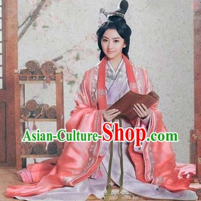Chinese Princess Royal Costumes and Hair Accessories Complete Set