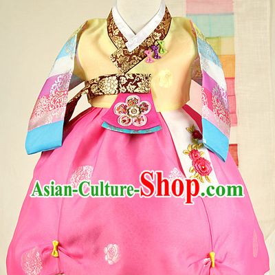 Korean Princess Birthday Hanbok and Hat for Girls