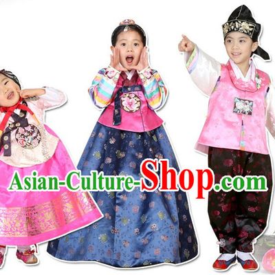 Top Traditional Korean Kids Fashion Kids Apparel Birthday Baby Clothes Three Sets