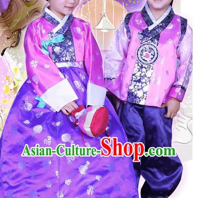 Korean Traditional Hanbok Clothing Dresses Kids Fashion Korean Childrens Clothes 2 Sets