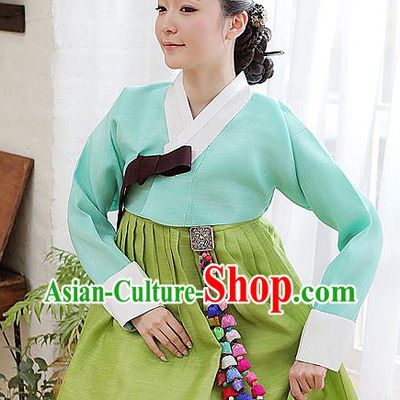 Top Korean Traditional Custom Made Modern Hanbok Skirt Complete Set for Women