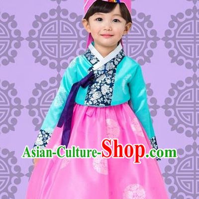 Top Korean Traditional Custom Made Birthday Princess Hanbok Complete Set for Girls