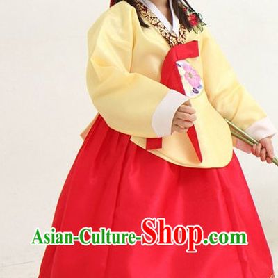 Top Korean Traditional Custom Made Birthday Princess Hanbok Complete Set for Girls