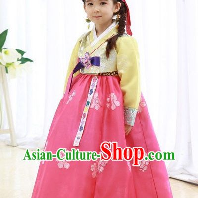 Top Korean Traditional Custom Made Birthday Hanbok Complete Set for Girls