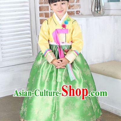 Top Korean Traditional Custom Made Birthday Hanbok Complete Set for Girls