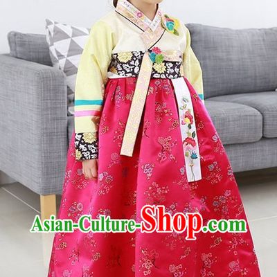 Top Korean Traditional Custom Made Birthday Hanbok Complete Set for Girls