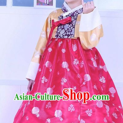 Top Korean Traditional Custom Made Birthday Hanbok Complete Set for Girls
