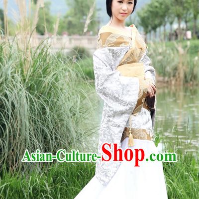 Chinese Traditional Female Hanfu Costumes Complete Set