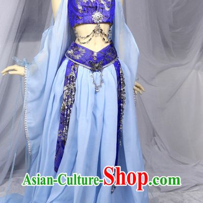 Asian Halloween Costumes Purple Costume for Ancient Chinese Fairies