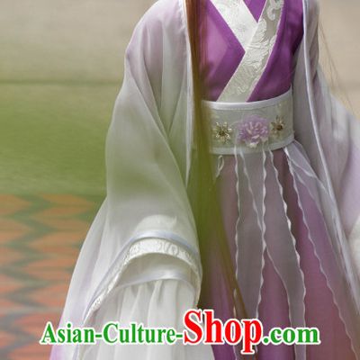 Asian Chinese Purple Wedding Costumes