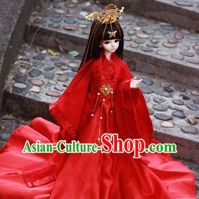 Top Chinese Red Wedding Dresses and Hair Jewelry