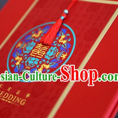 Fingerprints Style Wedding Guest Signatures Cloth Book