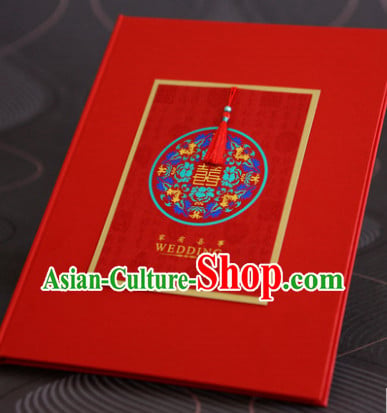 Chinese Classic Wedding Guest Signatures Cloth Book Chinese Classic Wedding Guest Signatures Cloth Book