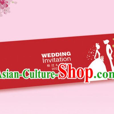 2 Meters Long Romantic Wedding Guest Signatures Cloth Scroll