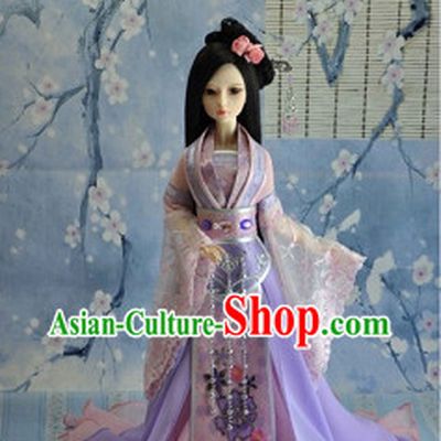 Chinese Traditional Princess Garment and Hair Accessories Complete Set for Women