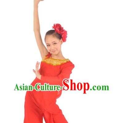 Chinese Red Contemporary Costumes and Headwear for Women