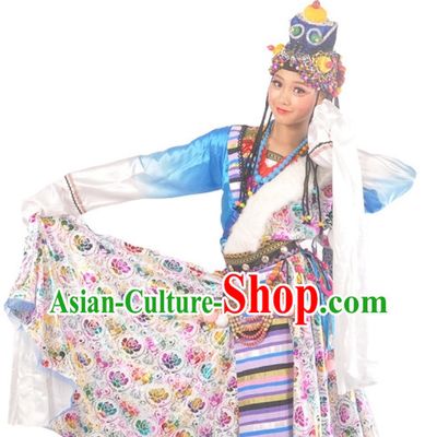 China Tibetan Girls Dancewear Dance Costumes Complete Set for Women