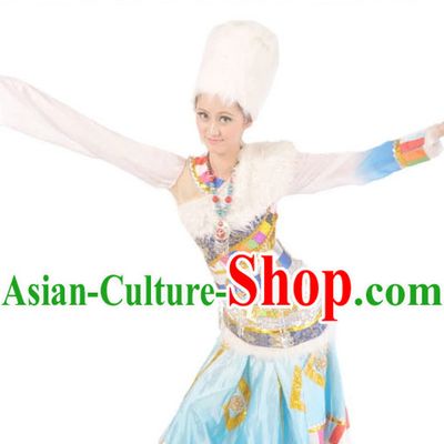 China Shop Chinese Tibetan Dance Costumes Complete Set for Women