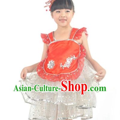 China Kids Dance Costumes Ballerina Costume Burlesque Costumes Salsa Costumes