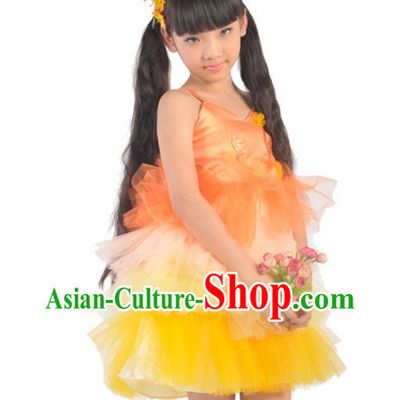 Custom Made Kid Dance Costumes Ballerina Costume Burlesque Costumes Salsa Costumes