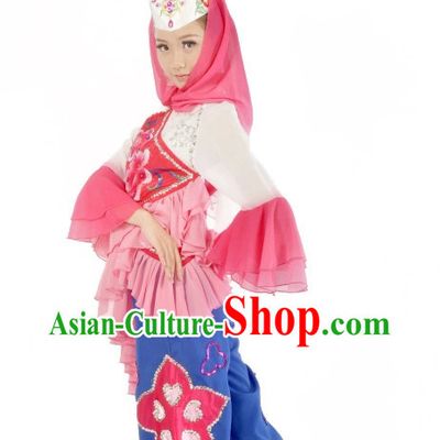 Custom Made Chinese Ethnic Dance Costumes Ballerina Costume Burlesque Costumes Salsa Costumes